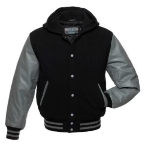 Wool Body with Leather Arms Varsity Jacket 2 Wool Body with Leather Arms Varsity Jacket